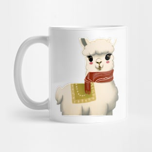 Cute Llama Drawing Mug